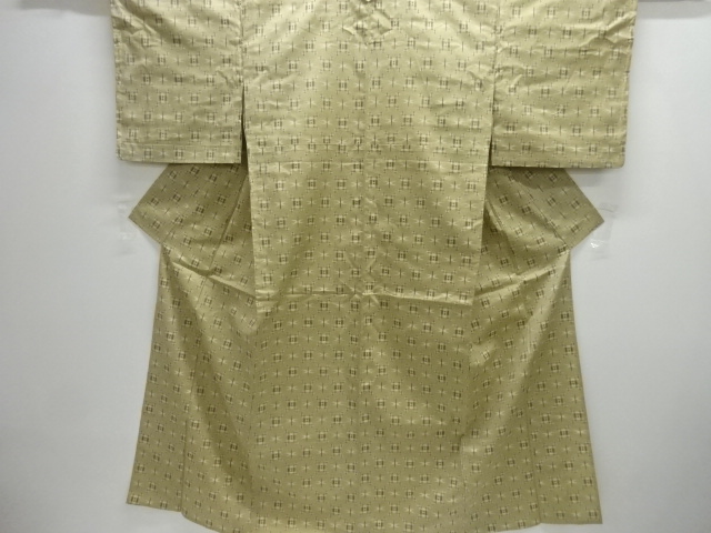 JAPANESE KIMONO / HITOE / TSUMUGI / WOVEN ABSTRACT